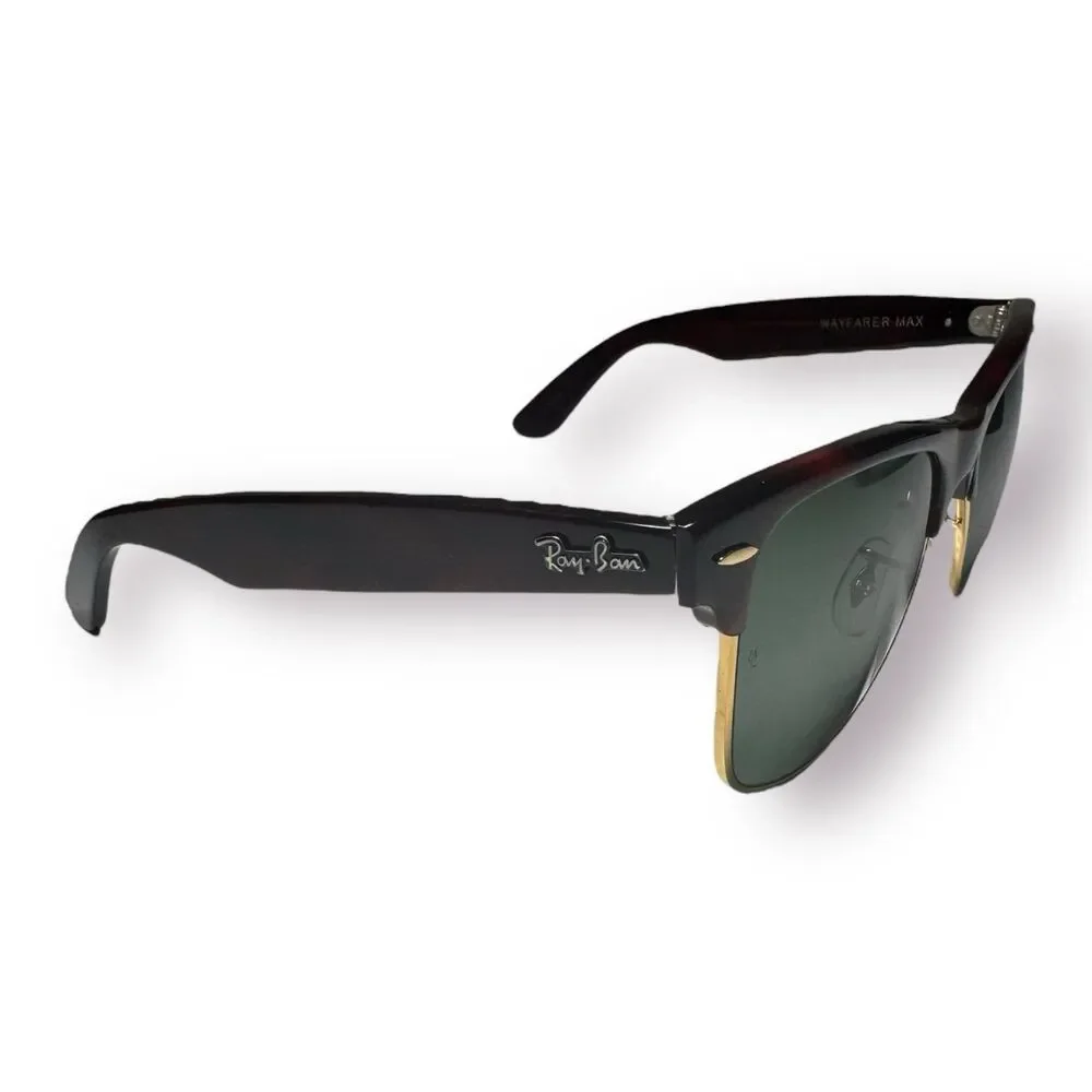 Ray-Ban B&L Wayfarer Max Sunglasses Tortoise‎ Frames Vintage USA Rare